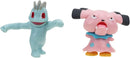 SUNNY, Pokémon, Figuras de Batalha, Pack com 2 figuras de 5cm, Machop e Snubbull