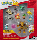 PKW -Battle Figure MP 10Pk 2": Pikachu #4, Squirtle #5, Bulbasaur #5, Charmander #5, Geodude, Mimikyu, Pawniard, Bonsly, Oshawott; 4.5" Alakazam - TGT