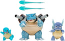 3 Bonecos Squirtle, Wartortle e Blastoise