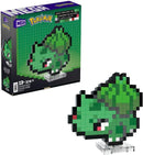 MEGA Pokémon, Blocos de Montar Bulbasaur Estilo Retrô Pixelado com 374 peças, 15 cm de Altura, A Partir de 13 Anos