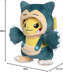 Pokémon Center: Fantasia Maniac Poké Snorlax Pikachu Poké de pelúcia, 20 cm