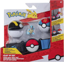 Conjunto de cintos Pokémon Clip 'N' Go - Inclui cinto temático e boneco de batalha Squirtle de 2 polegadas com acessórios Ultra Ball e Lure Ball
