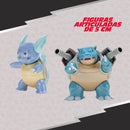 3 Bonecos Squirtle, Wartortle e Blastoise
