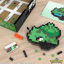 MEGA Pokémon, Blocos de Montar Bulbasaur Estilo Retrô Pixelado com 374 peças, 15 cm de Altura, A Partir de 13 Anos