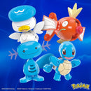 MEGA, 4 Pokébolas Equipe Treinador do Tipo Água com Squirtle, Magikarp, Shellder e Quaxly
