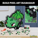 MEGA Pokémon, Blocos de Montar Bulbasaur Estilo Retrô Pixelado com 374 peças, 15 cm de Altura, A Partir de 13 Anos