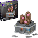 MEGA Pokémon, Blocos de Montar, Miniatura do Dugtrio com 350 peças, Movimento e 12 cm de Altura, A partir de 13 anos