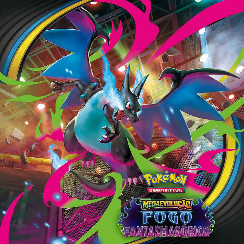Expansão Megaevolução — Fogo Fantasmagórico agita o Pokémon TCG com lançamento em novembro Mega Charizard X e Mega Gengar comandam set de Fogo e Escuridão, com mais de 120 cartas inéditas&nbsp;