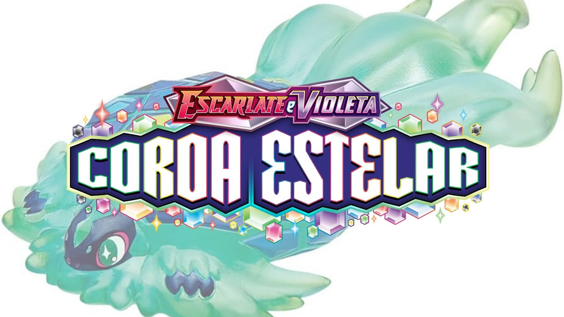 A NOVA EXPANSÃO ESCARLATE E VIOLETA - COROA ESTELAR DO POKÉMON ESTAMPAS ILUSTRADAS CONTARÁ COM A ESTREIA DE POKÉMON EX TERA ESTELARES DESTACANDO UM TEMA CRISTALIZADO NA ARTE DAS CARTAS