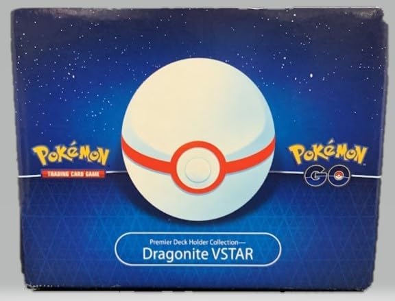 Pokemon Jogo de cartas colecionáveis GO Dragonite VSTAR Premier Ball Deck Holder