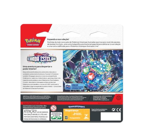 Pokémon TCG, Blister Triplo Horsea Escarlate E Violeta 7 Coroa Estelar