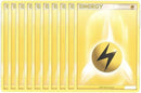 Pokemon Cards - Lot of 10 Lightning Energy Cards (Yellow)