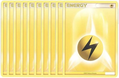 Pokemon Cards - Lot of 10 Lightning Energy Cards (Yellow)