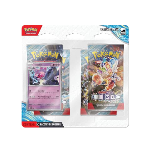 Pokémon TCG, Blister Triplo Horsea Escarlate E Violeta 7 Coroa Estelar