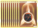 Pokemon Cards – LOT of 10 Cartas de Energia de Combate (Marrom)