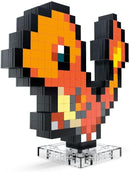 MEGA Pokémon, Blocos de Montar Charmander Estilo Retrô Pixelado com 349 peças, 15 cm de Altura, A Partir de 13 Anos