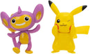 SUNNY, Pokémon, Figuras de Batalha, Pack com 2 figuras de 5cm, Pikachu e Aipom