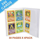 Fichário de porta-cartões compatível com cartão Pokémon, suporte de álbum de cartões, livro de cartões de fichário, melhor proteção de cartas para trocar, coloque até 240 cartões – Eevee&Bikachu