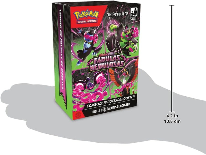 Pokémon,Combo De Booster Escarla e Violeta 6.5 Fabulas Nebulosas