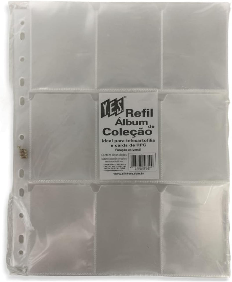 Álbum Pokémon Fichário para Cards - SOL&LUA - Elos Inquebráveis + 10 folhas plásticas de 9 bolsos Y.E.S