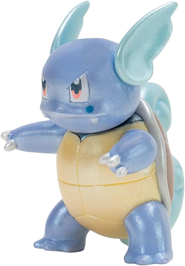 3 Bonecos Squirtle, Wartortle e Blastoise