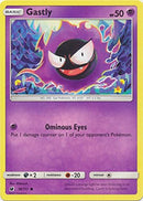 Pokémon - Carta de Colecionador - Gastly - 36/111 - Comum - Sol e Lua: Crimson Invasion - 1 Unidade