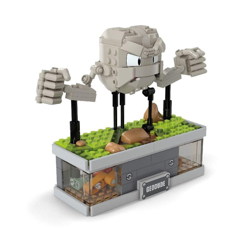 MEGA Pokémon, Blocos de Montar, Miniatura do Geodude com 354 peças, Movimento e 12 cm de Altura, A partir de 13 anos