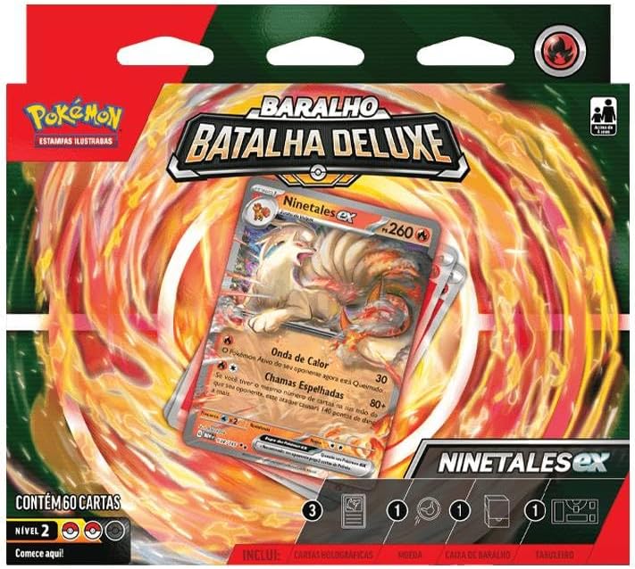 Pokémon - Deck Batalha Deluxe - Ninetales e Zapdos