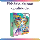 Álbum Pasta Fichário Pokemon Evoluções Prismáticas Capa Dura Reforçado Coleção Escarlate e Violeta