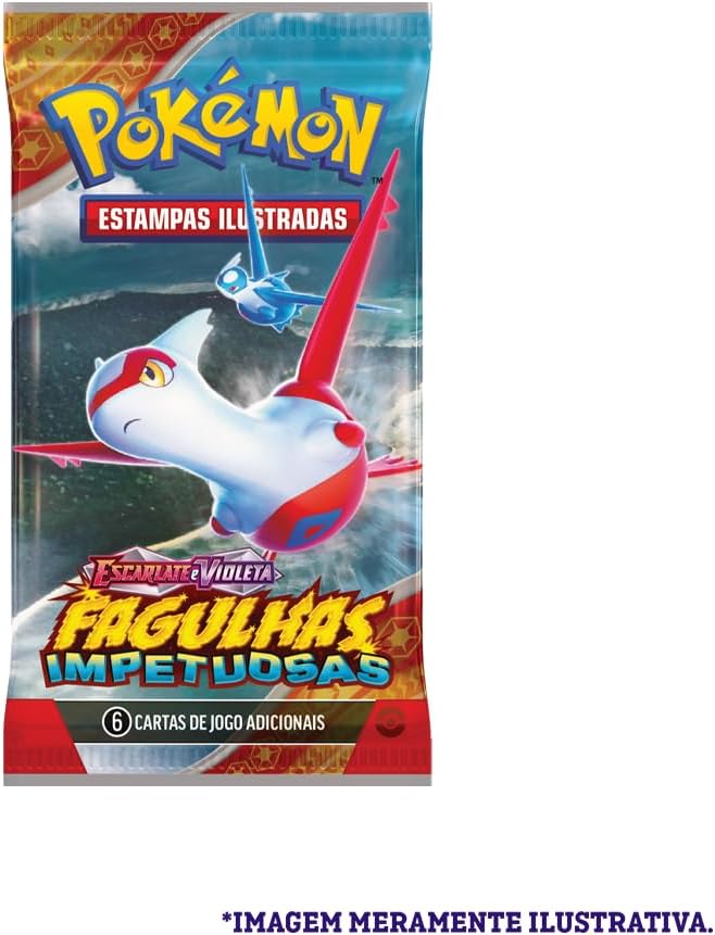 Pokémon TCG, Blister Unitario Escarlate E Violeta 8 Fagulhas Impetuosas