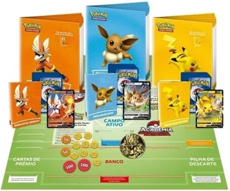 Box Pokémon Academia De Batalha, Cor: Estampado - Copag