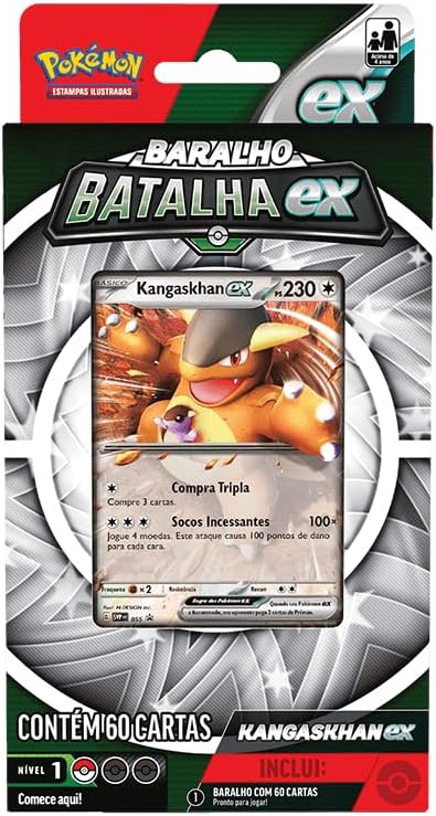 Deck De Batalha Pokémon Tcg Kangaskhan, Cor: Estampado - Copag