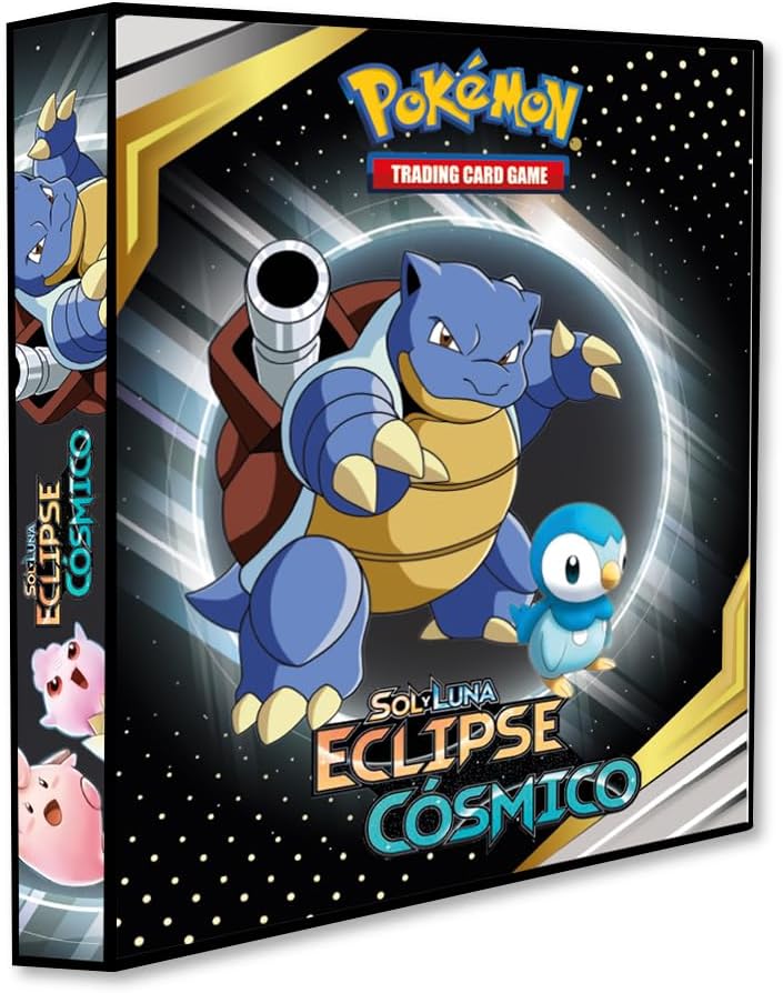 Álbum Pokémon Pasta tipo Fichário para Cards SOL&LUA - Eclipse Cósmico
