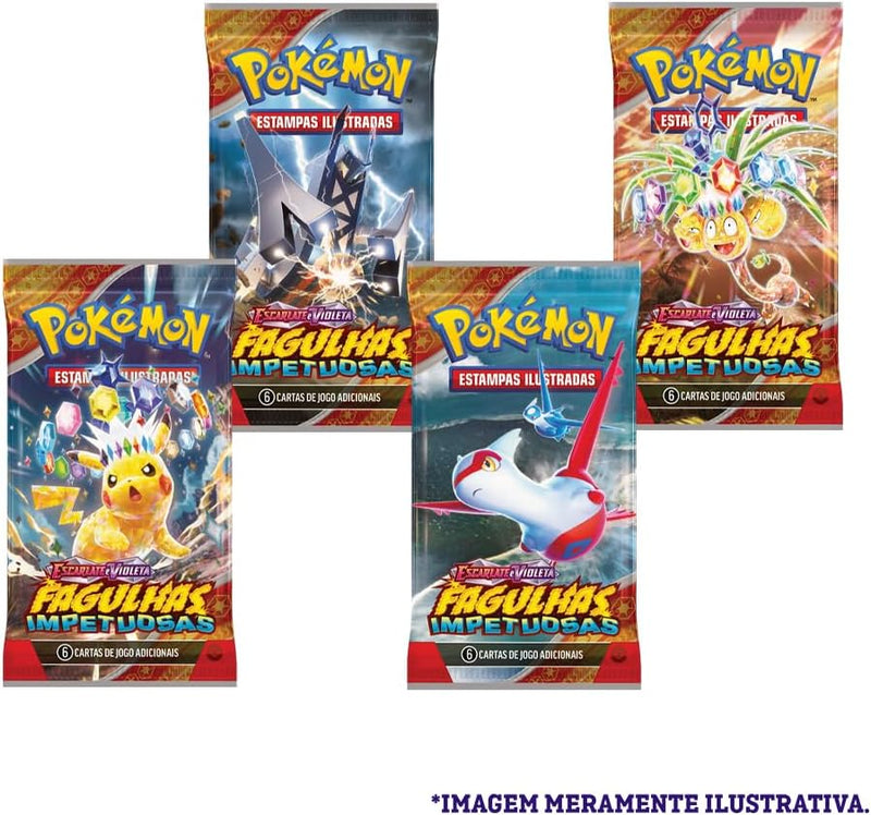 Pokémon TCG, Blister Unitario Escarlate E Violeta 8 Fagulhas Impetuosas