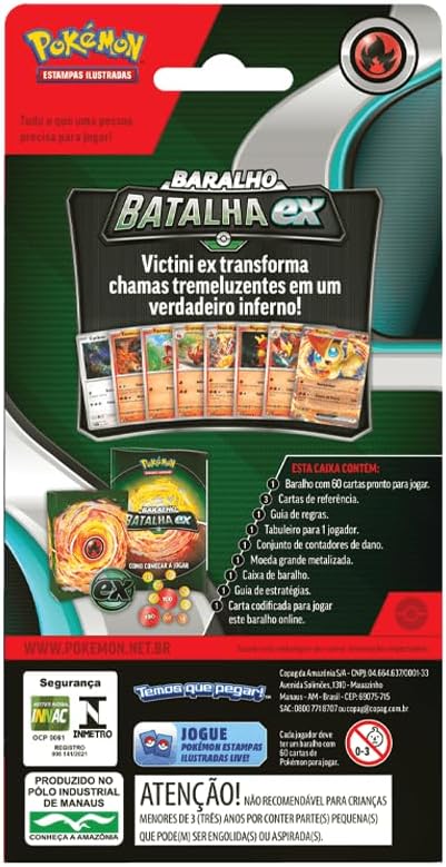 Deck De Batalha Ex Victini, Cor: Estampado - Copag