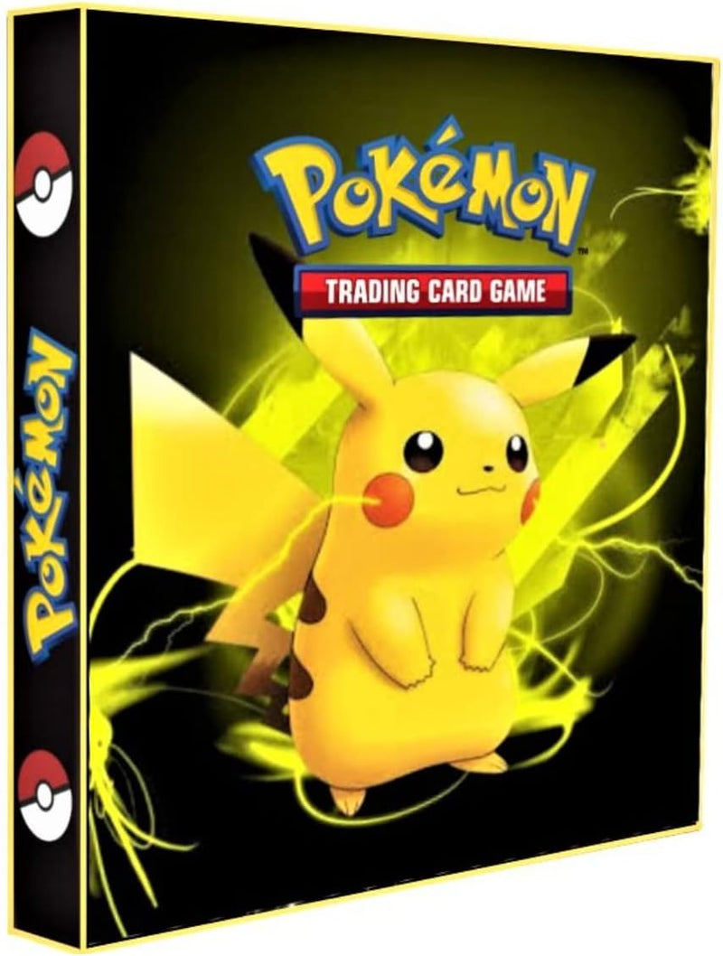 Álbum Pokémon Pasta tipo Fichário para Cards - PIKACHU (modelo 2)