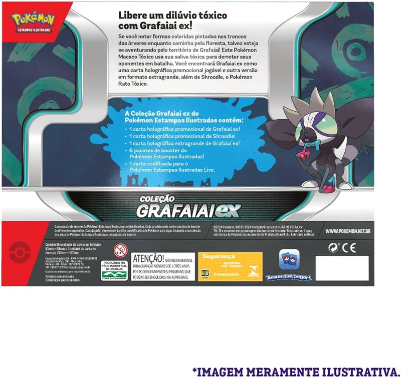 Box Pokémon TCG Grafaiai Ex, Cor: Estampado - Copag