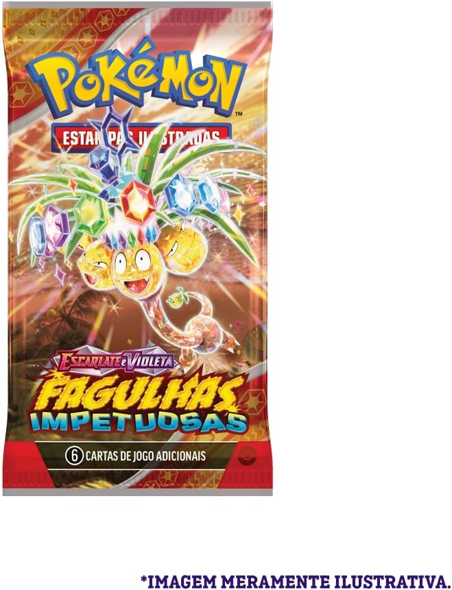 Pokémon TCG, Blister Unitario Escarlate E Violeta 8 Fagulhas Impetuosas