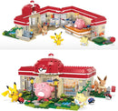 MEGA Pokémon Jogo de Construção Centro Pokémon na Floresta