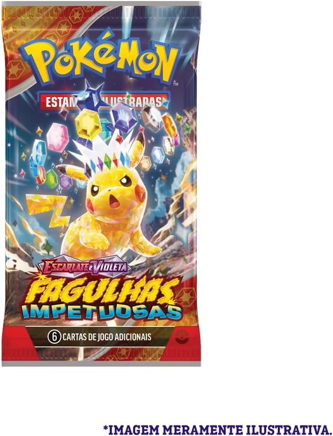 Pokémon TCG, Blister Unitario Escarlate E Violeta 8 Fagulhas Impetuosas