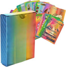 Pacote com 55 Cartas Colorida Raibow - Compatível com Pokemon