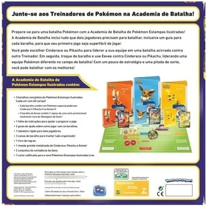 Box Pokémon Academia De Batalha, Cor: Estampado - Copag