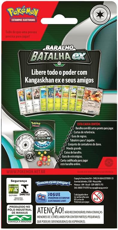Deck De Batalha Pokémon Tcg Kangaskhan, Cor: Estampado - Copag