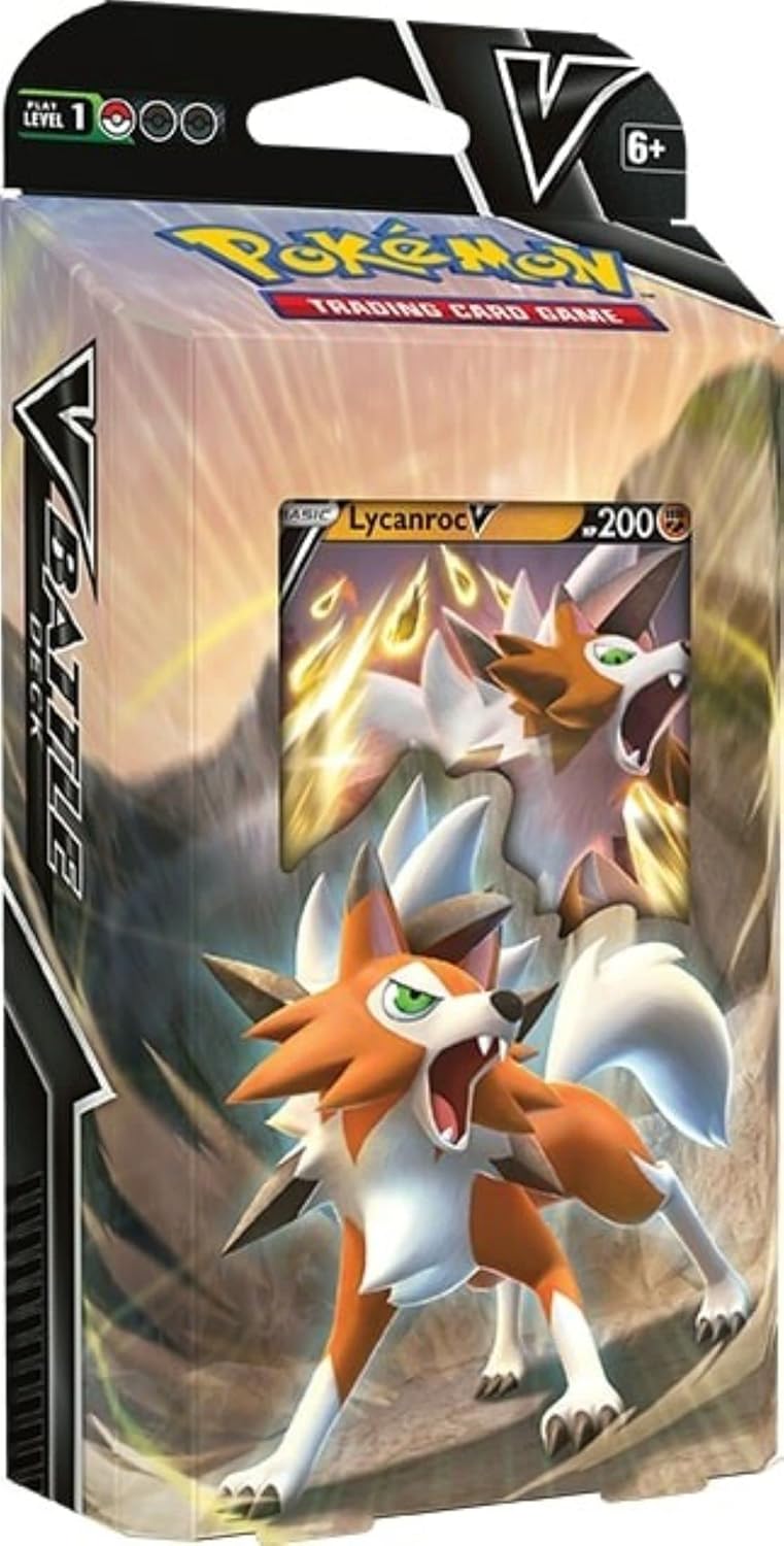 Pokémon - Deck de Cartas Colecionáveis Lycanroc V Battle Deck