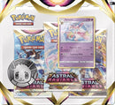 Pokemon Cartões: SAS10 Astral Radiance 3 pk Blister -Sylveon