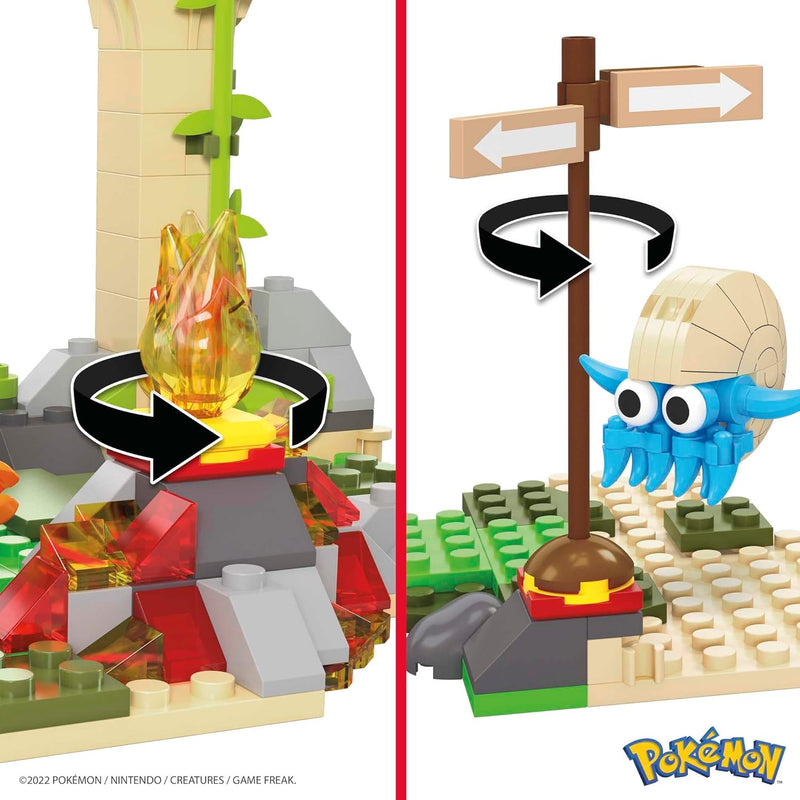 Mega Construx Pokémon Jogo de construção Ruínas Esquecidas, Modelo: HDL86, Cor: Multicolorido