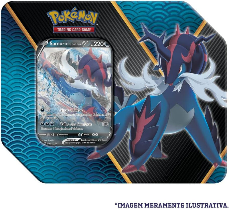 Lata Pokemon Poderes Divergentes Samurott De Hisuian Cor: Estampado - Copag