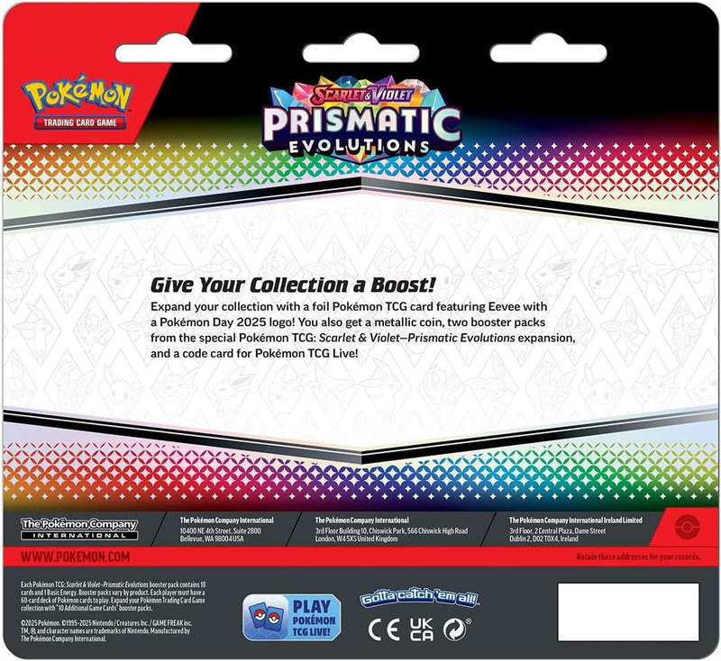 Pokémon: Pacote de Boosters Cartas Colecionáveis - Scarlet & Violet - Prismatic Evolutions (2 Unidades)