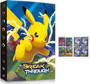 Fichário de cartões, suporte de cartão compatível com cartões Pokémon, porta-cartões álbum, pasta de cartão, livro de melhor proteção, cartões colecionáveis de até 240 cartões – W07-10