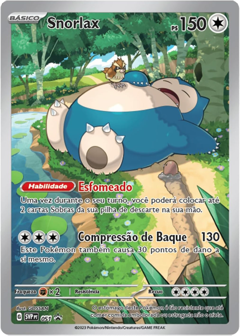 Box Elite Pokémon Escarlate e Violeta 151 Snorlax Coleção Treinador Avançado